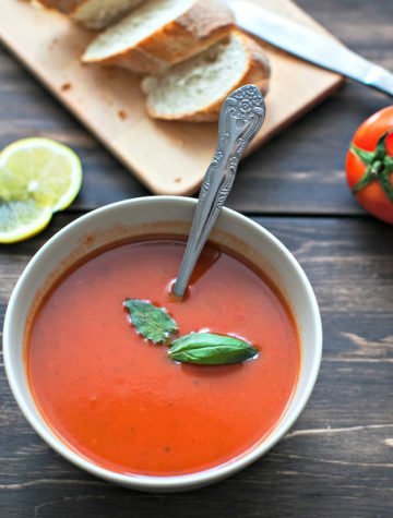 Nurturing Roasted Tomato Soup and Rustic Garlic Bread