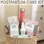How to make a new mama natural postpartum recovery gift basket