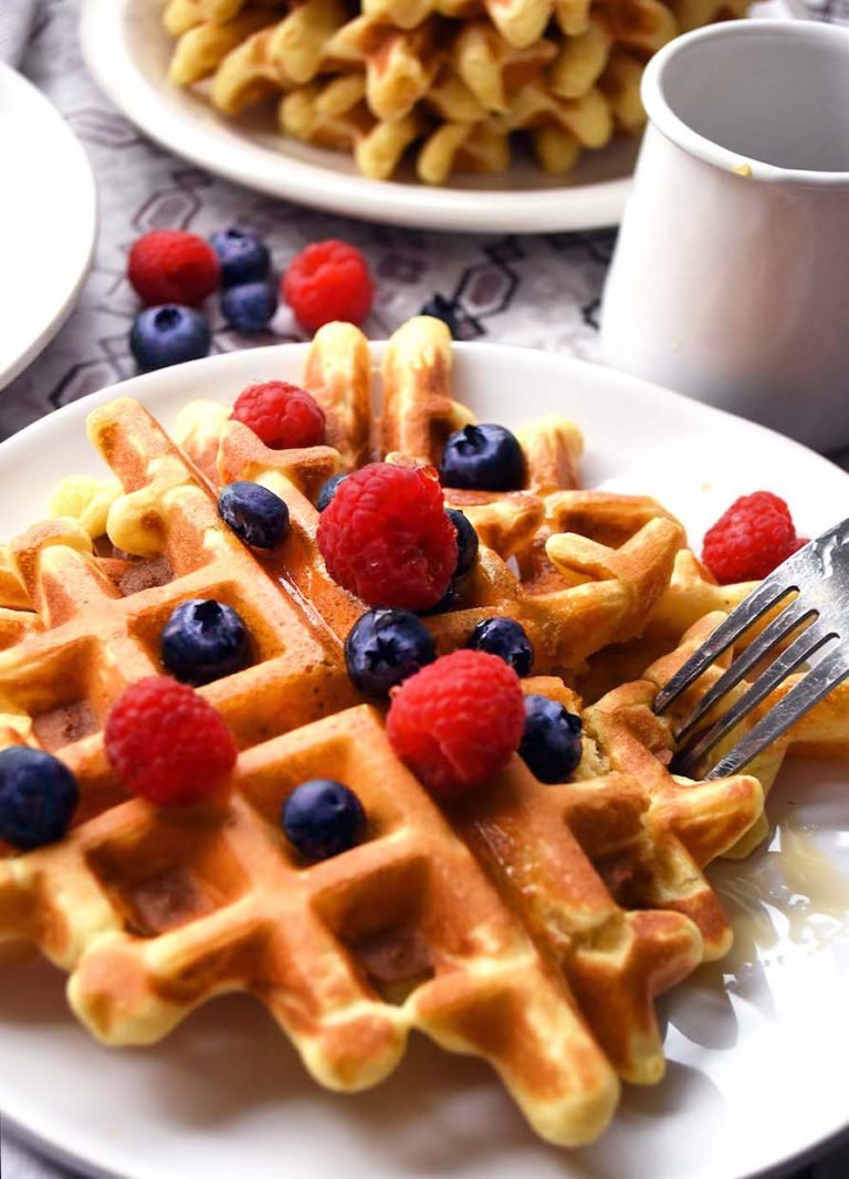 Crispy Einkorn Flour Waffles