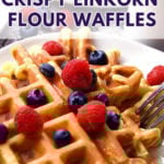 Einkorn flour waffles