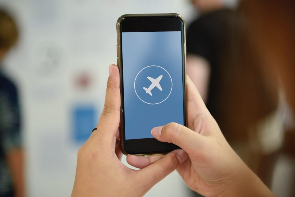 Place phone in airplane mode to lower risk of EMF exposure