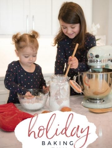 Holiday baking fun with little kids