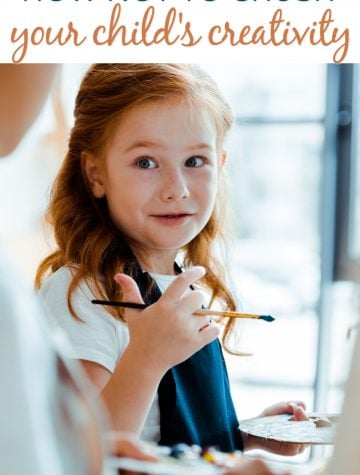 How Not to Crush Your Child's Creativity - happy little girl painting