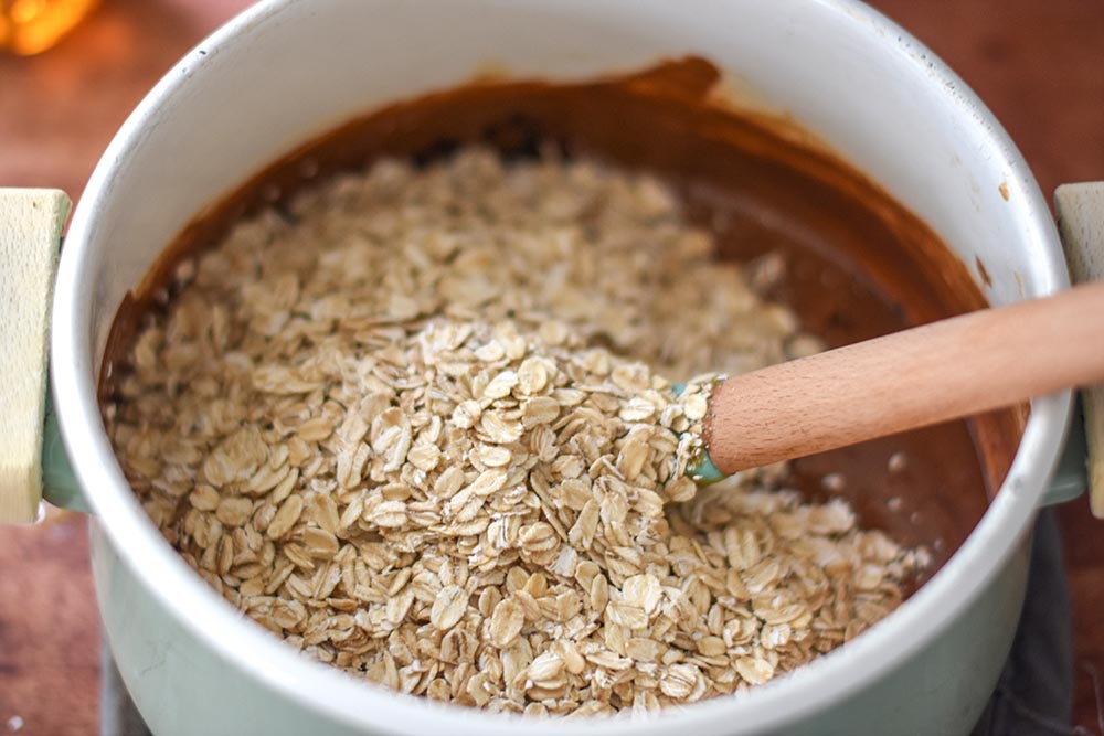 oats in almond butter
