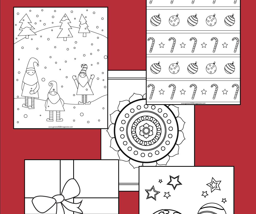 5 Free Holiday Coloring Pages for Kids — Green Child Magazine