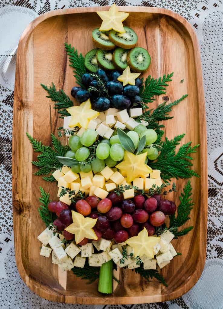 Christmas Tree holiday snack board