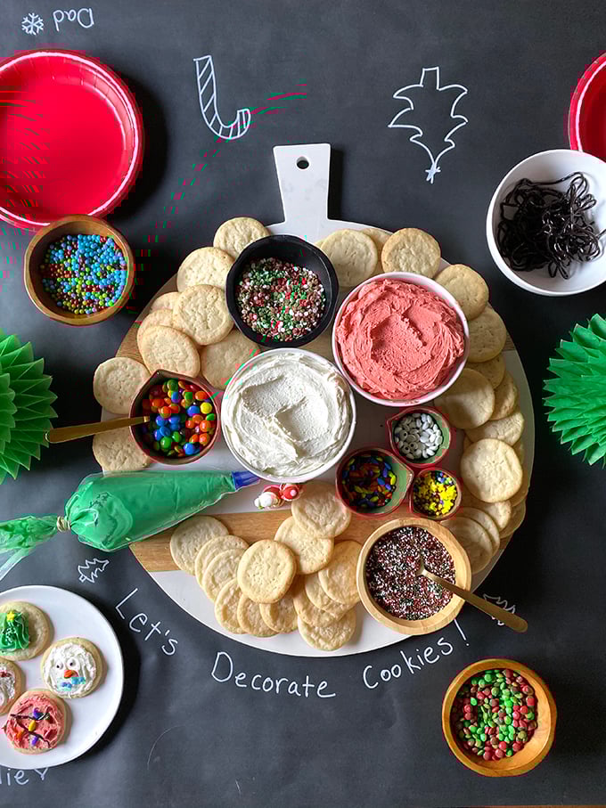 cookie decorating holiday snack boards