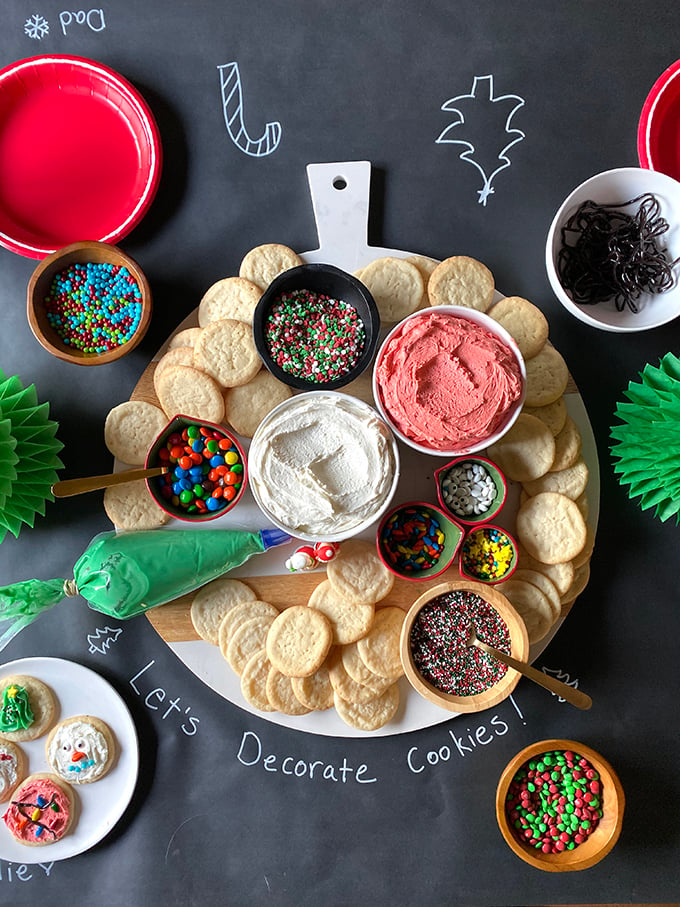 cookie decorating holiday snack boards