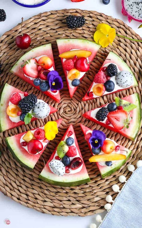 healthy snack fruit pizza