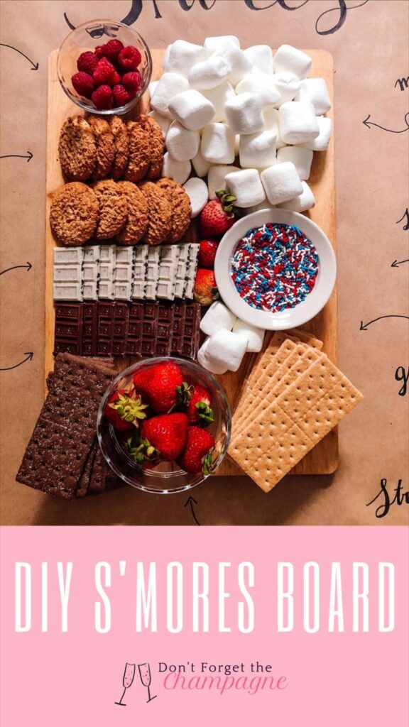 smores snack board