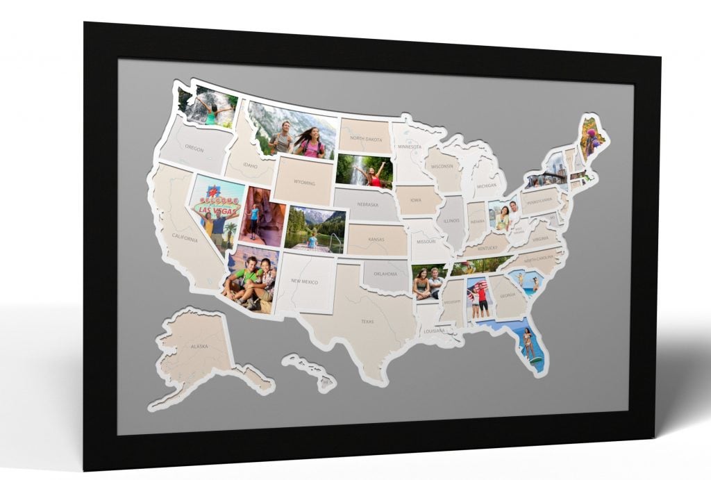 50 states photo map