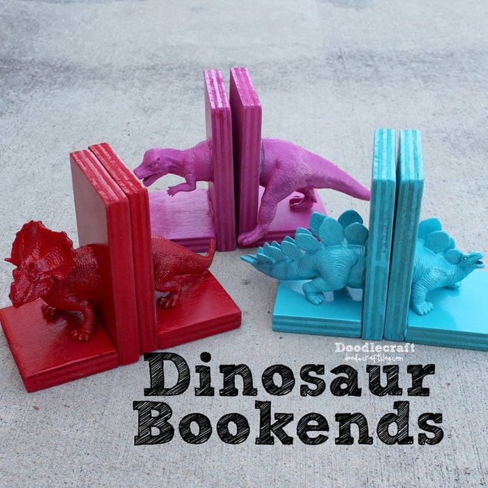 Repurposed Toy Bookends