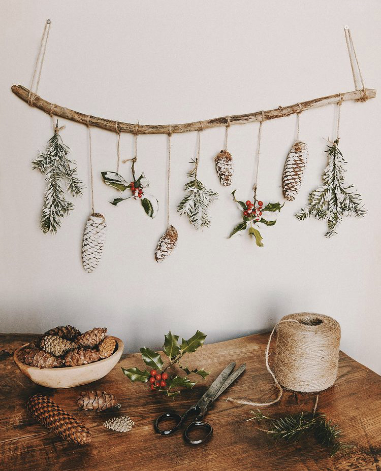 natural christmas decor