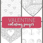 coloring pages valentines day