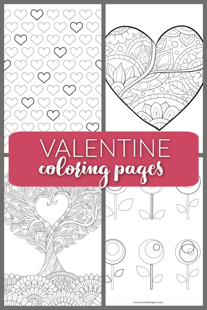 coloring pages valentines day