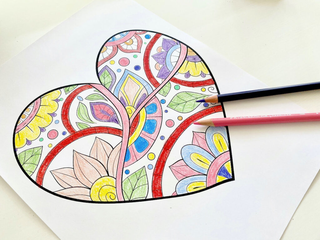 valentines day coloring pages for kids