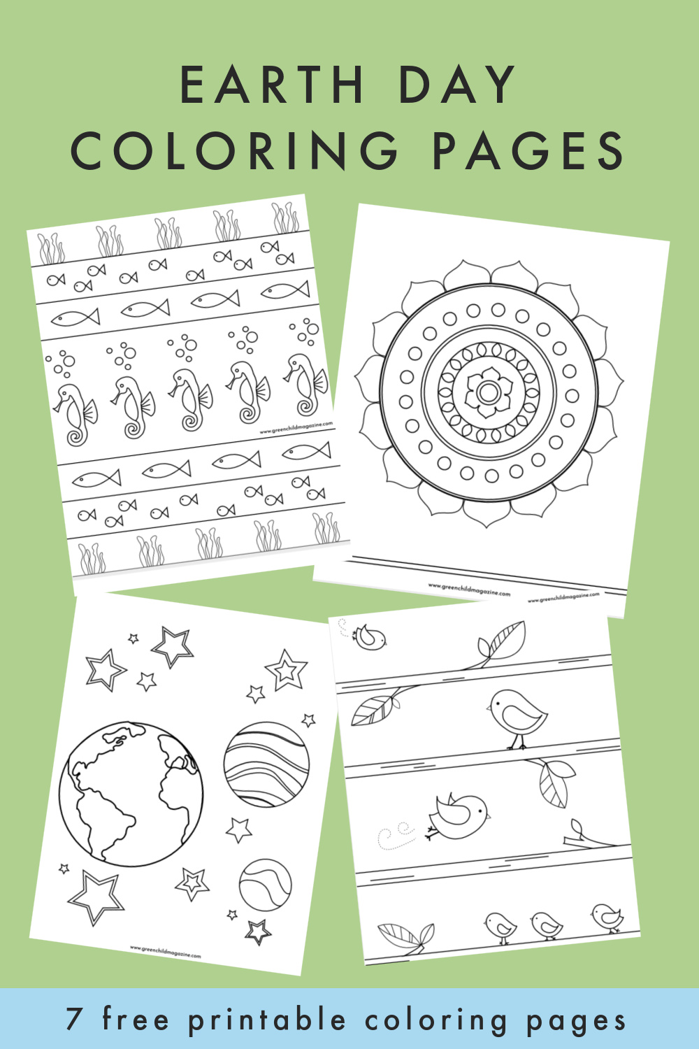 7 printable earth day coloring pages