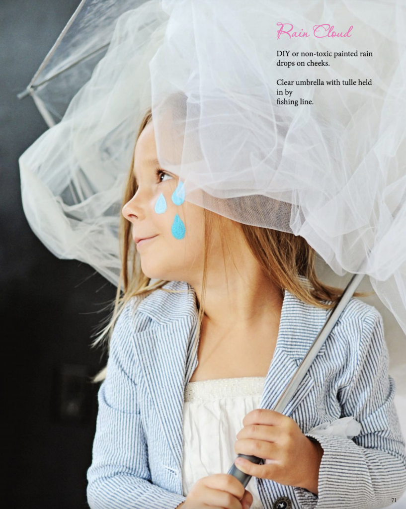 girl in rain cloud costume