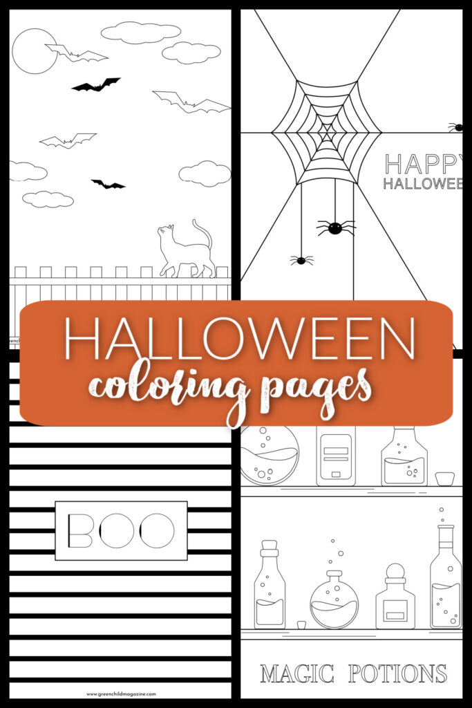 halloween color pages printables
