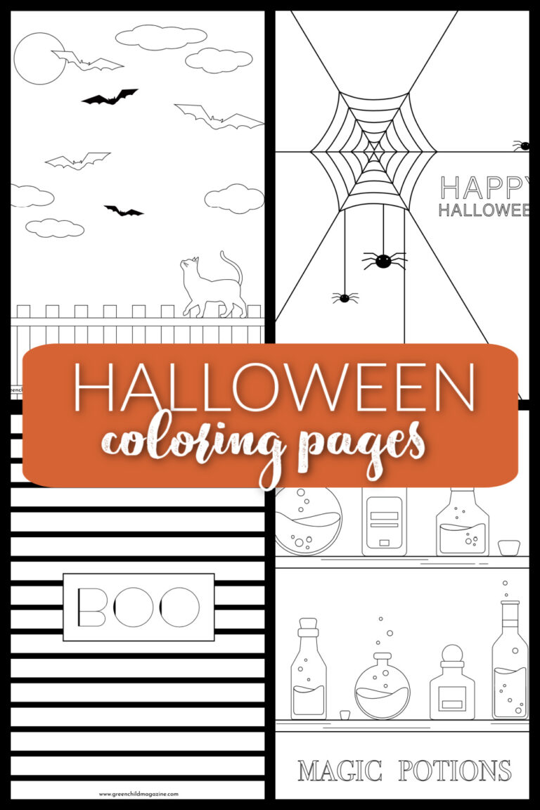 8 Original Halloween Coloring Pages for Adults & Kids