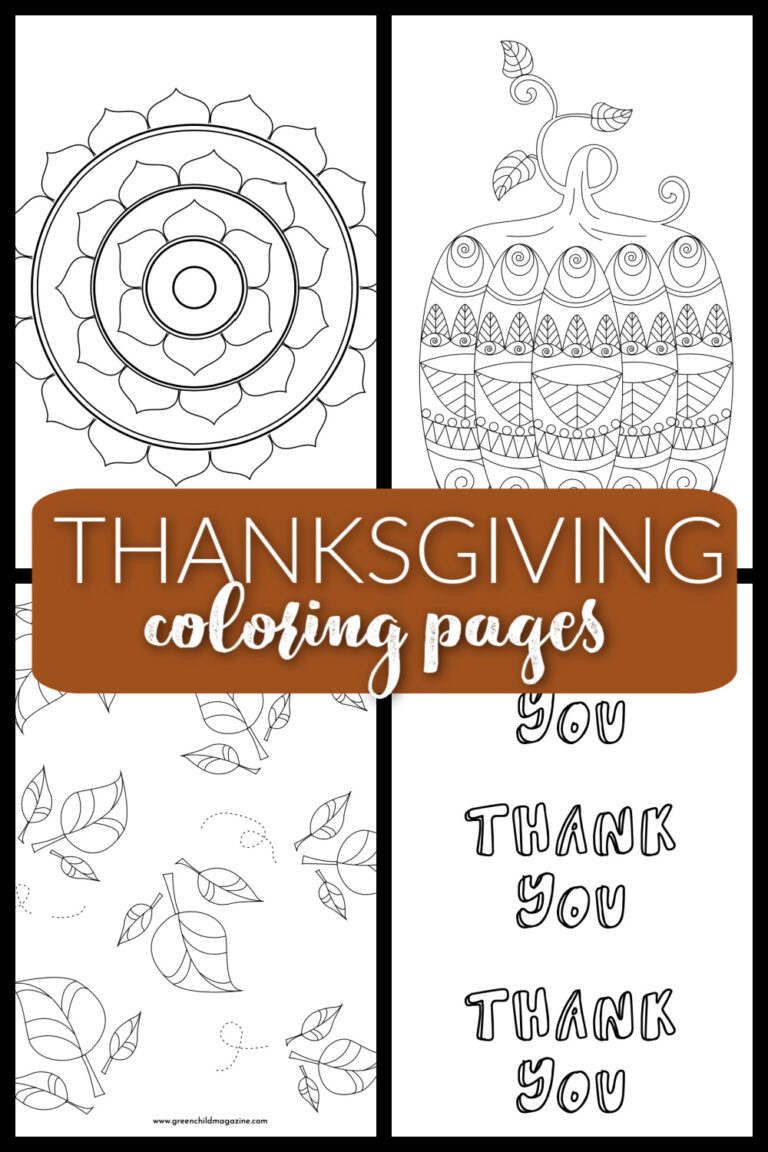 5 Free Mindful Thanksgiving Coloring Pages for Kids