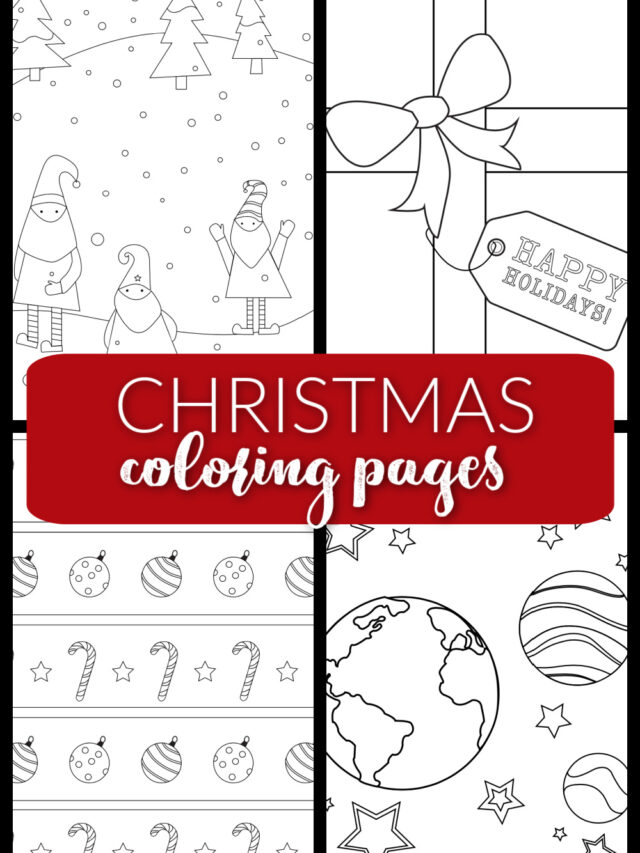 5 Free Mindful Holiday Coloring Pages for Kids