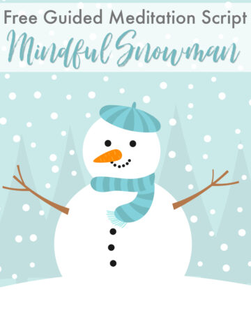 winter meditation mindful snowman