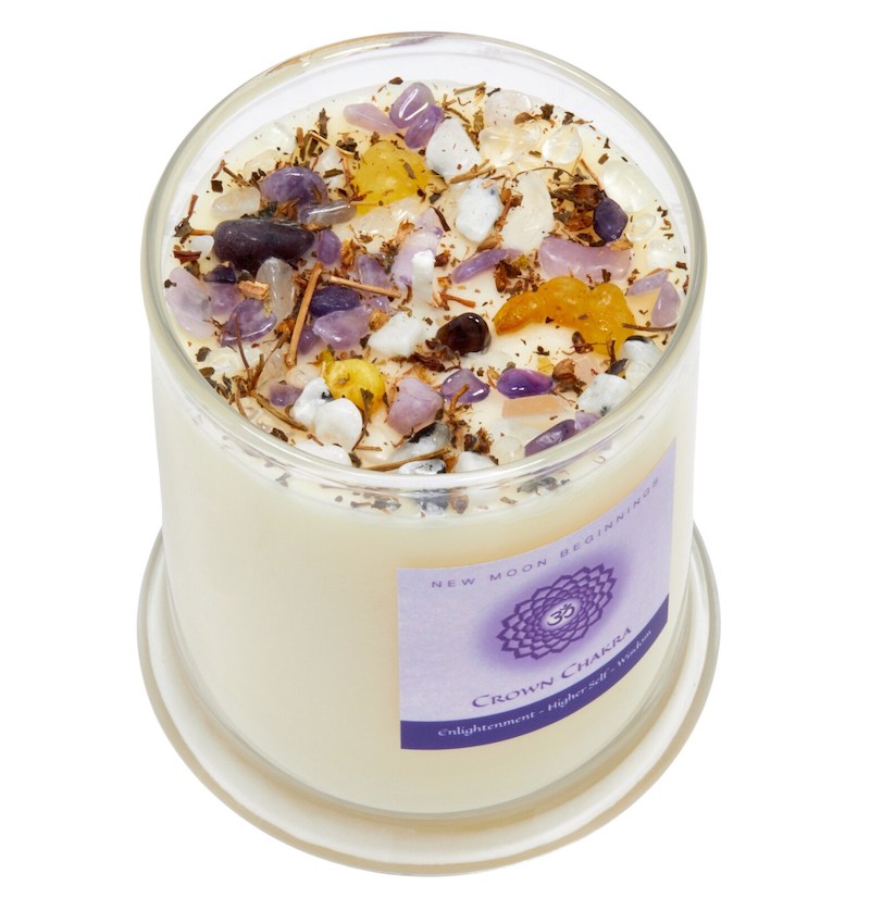 crown chakra candle