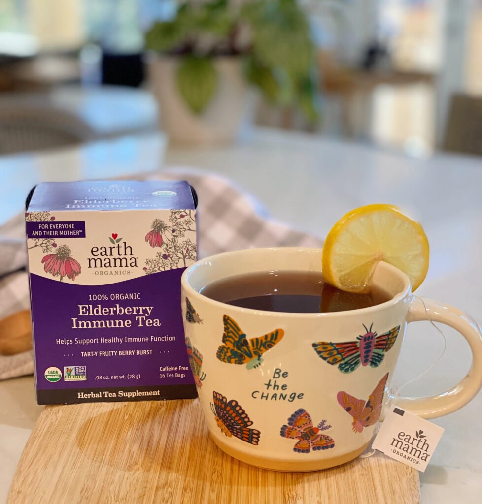 elderberry tea from earth mama organics