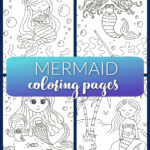 mermaid coloring pages