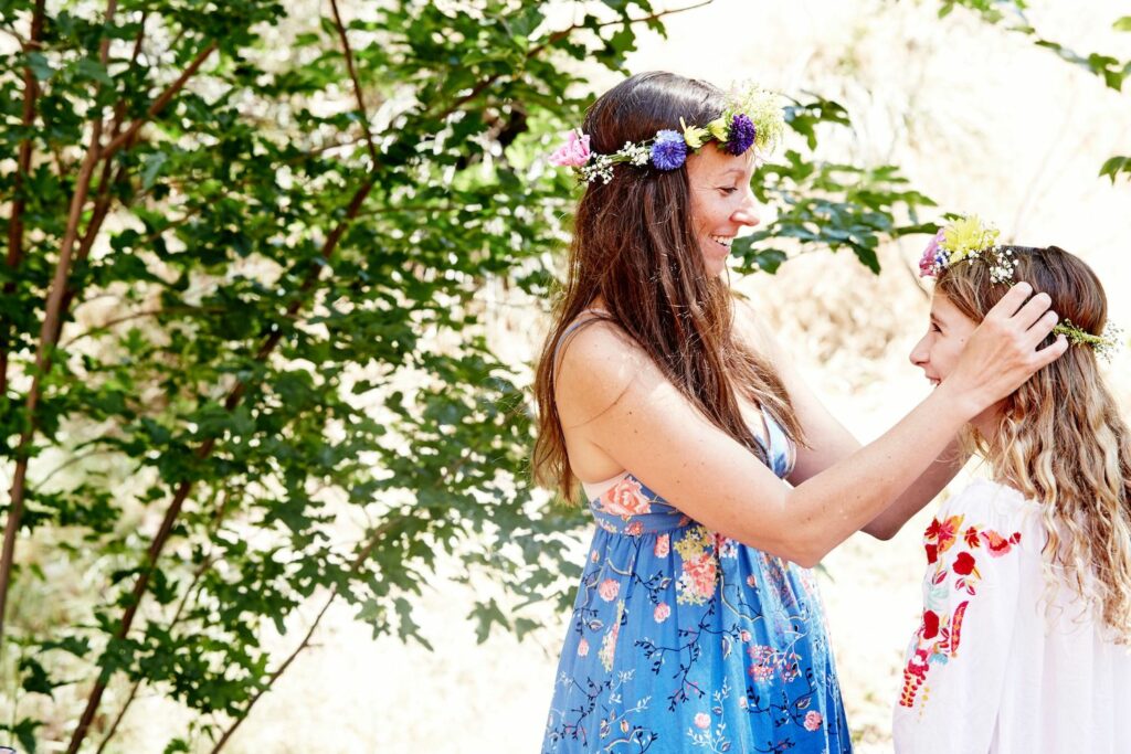 summer solstice ritual make floral crown