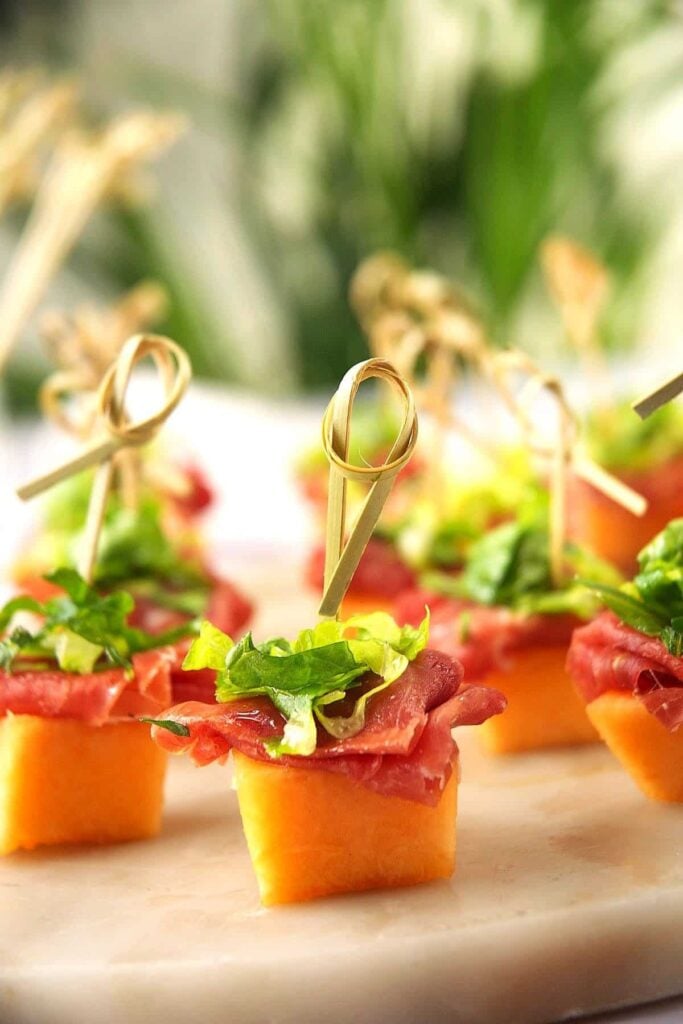 Melon Prosciutto Skewers
