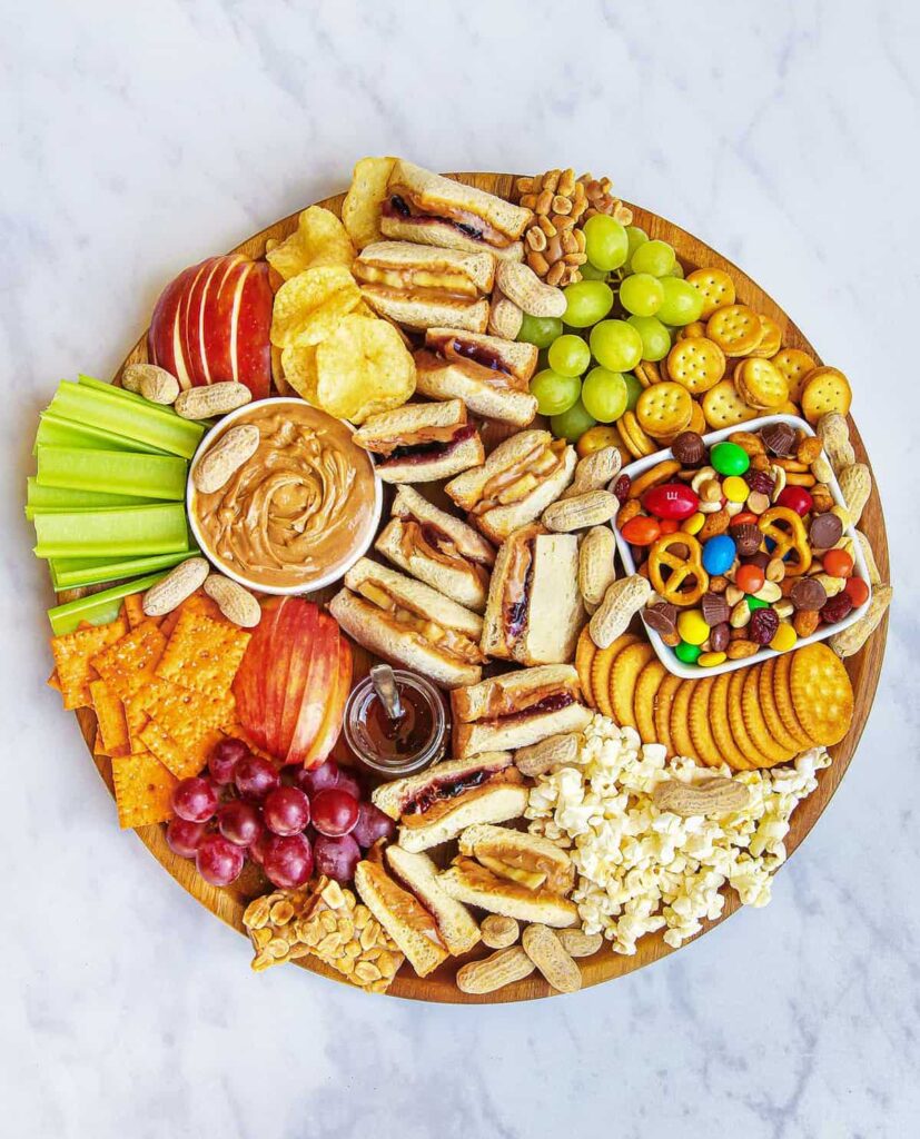 pb&j summer snack board