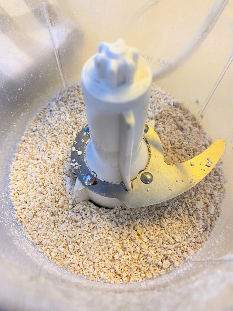 grinding oats for oatmeal bath
