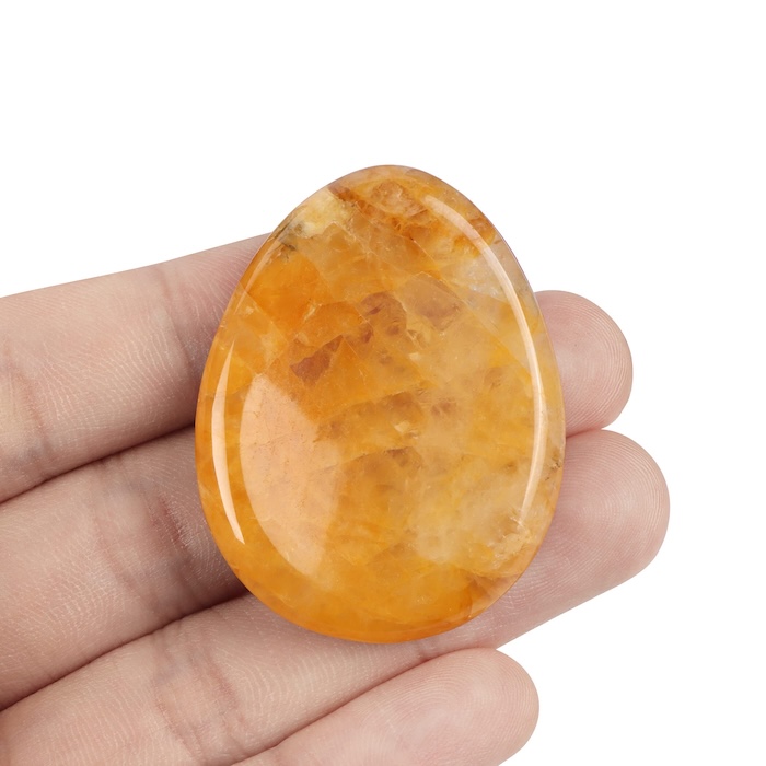 citrine worry stone