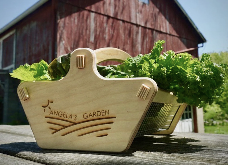 garden harvest basket gift
