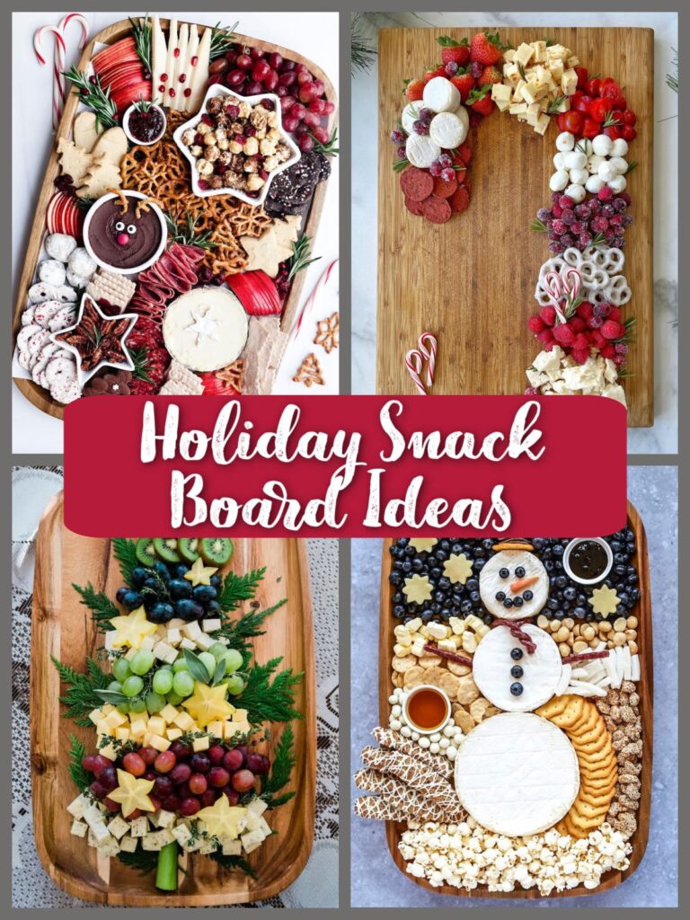 holiday snack and charcuterie boards