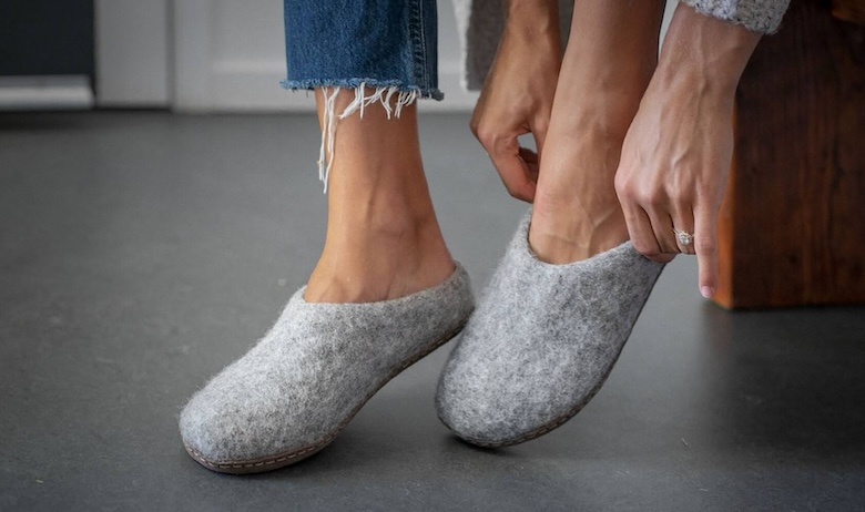 wool handmade slippers