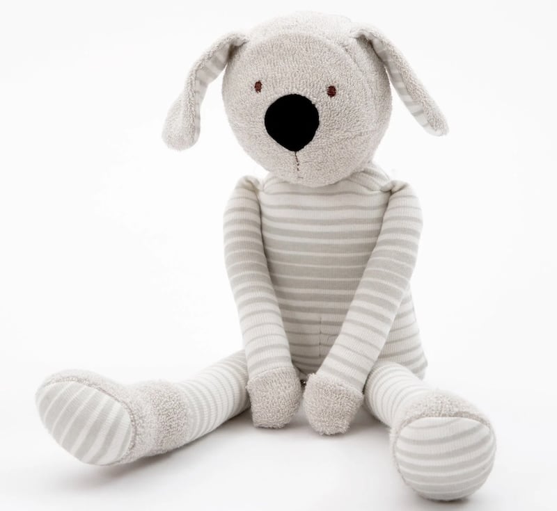 organic plush dog toy for baby