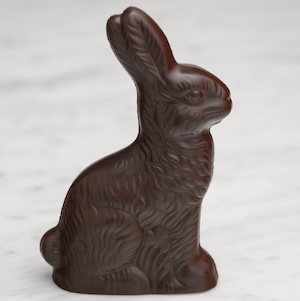 organic chocolate easter bunny