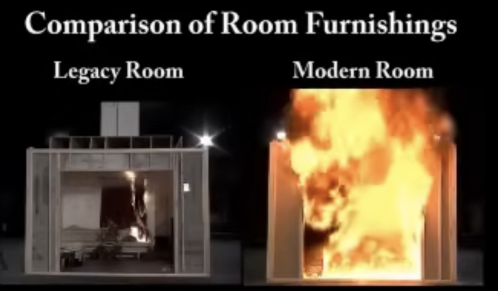 legacy vs modern room flammability