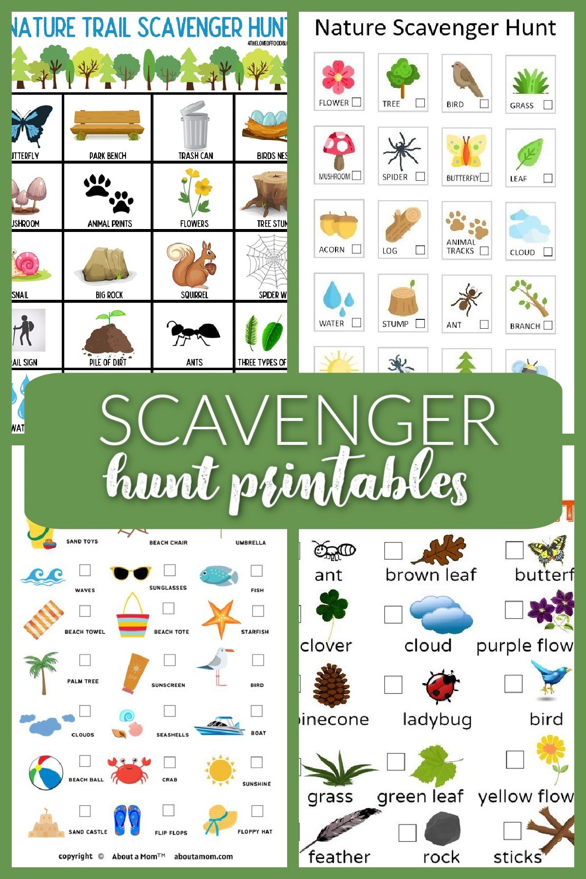 Outdoor Nature Scavenger Hunt Printables + Ideas for Kids outdoor-nature-scavenger-hunt-printables-ideas-for-kids