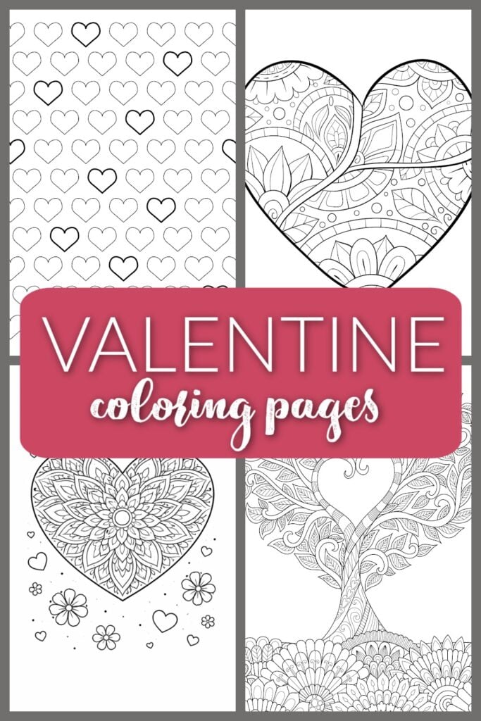 valentines coloring pages