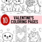 Valentines coloring pages Green Child