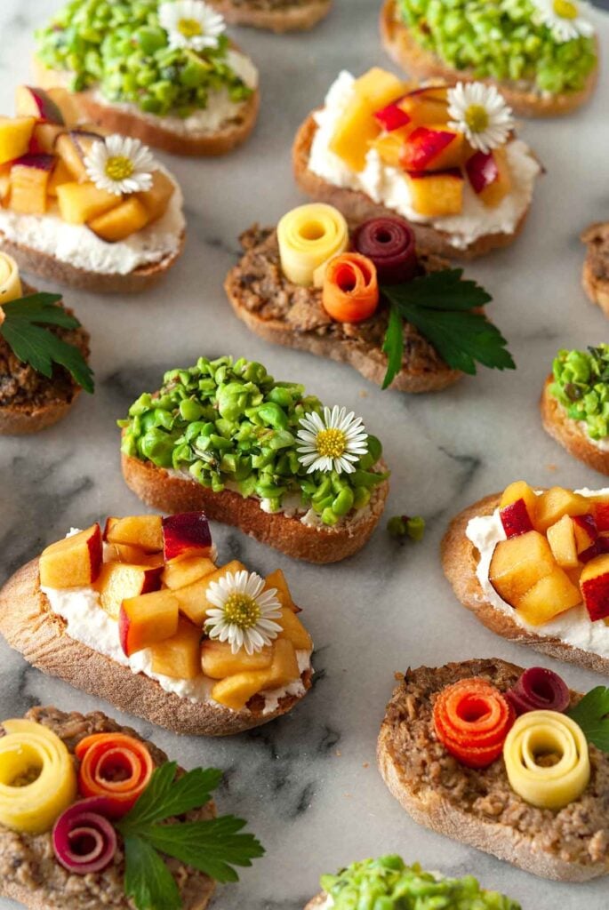 Easter crostini