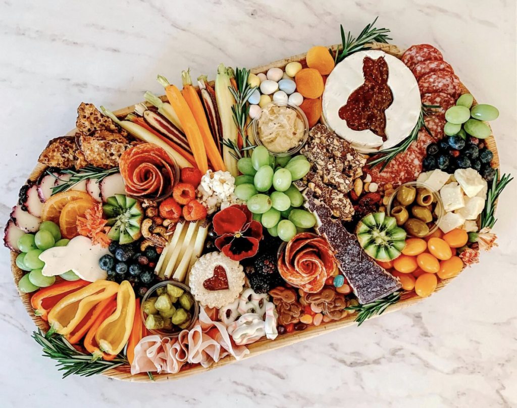 Easter themed charcuterie