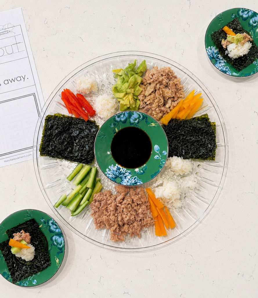 kid friendly sushi dinner idea