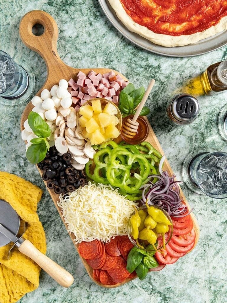 pizza topping board