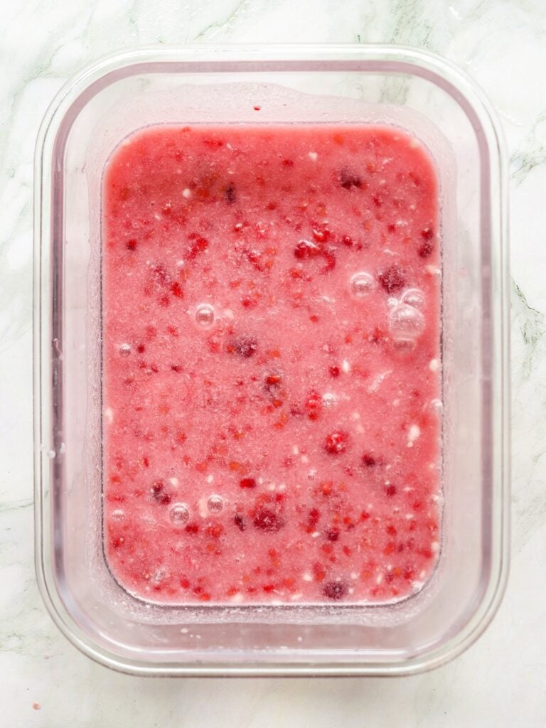 rainbow sherbet process raspberry