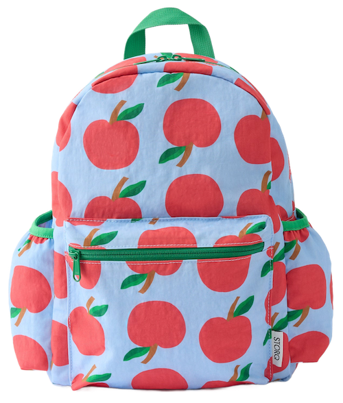 blue apple backpack